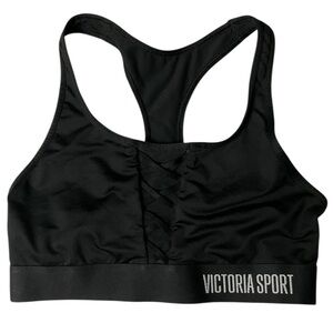 Victoria's Secret Victoria Sport Black Racerback Sports Bra Small